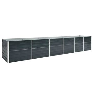 vidaXL Vyv&yacute;&scaron;en&yacute; z&aacute;hon pozinkovan&aacute; ocel 480 x 80 x 77 cm antracitov&yacute;