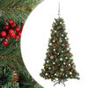 vidaXL Uměl&yacute; v&aacute;nočn&iacute; stromek s v&aacute;nočn&iacute;mi koulemi 150 cm 150 LED