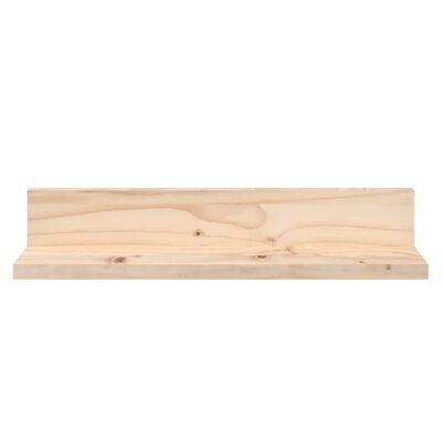 vidaXL Nástěnné police 2 ks 50 x 11 x 9 cm masivní borové dřevo