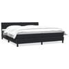 vidaXL Box spring postel s matrac&iacute; čern&aacute; 180x210 cm samet