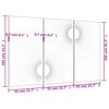 vidaXL Zahradn&iacute; n&aacute;stěnn&eacute; dekorace 3 ks 105x55 cm cortenov&aacute; ocel Slunce