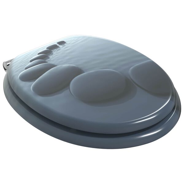 vidaXL Toaletn&iacute; sed&aacute;tko s tlumen&yacute;m zav&iacute;r&aacute;n&iacute;m &Scaron;ed&yacute; 44 x 38 cm MDF deska