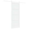 vidaXL Posuvn&eacute; dveře ORKDAL 78 x 202 cm Kompozitn&iacute; dřevo B&iacute;l&aacute;
