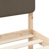 vidaXL R&aacute;m postele s čalouněn&yacute;m čelem s čelo Taupe 200 x 200 cm