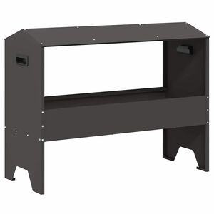 vidaXL Žlab pro hospod&aacute;řsk&aacute; zv&iacute;řata Čern&aacute; 79 x 35 x 62 cm 15 kg