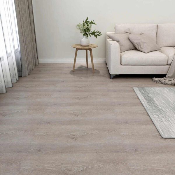 vidaXL Podlahov&aacute; prkna 55 pcs Taupe 5,11 m&sup2; PVC