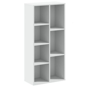 vidaXL Knihovna b&iacute;l&aacute; 50 x 25 x 105 cm kompozitn&iacute; dřevo