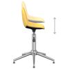 vidaXL Otočn&aacute; kancel&aacute;řsk&aacute; židle hořčicově žlut&aacute; textil