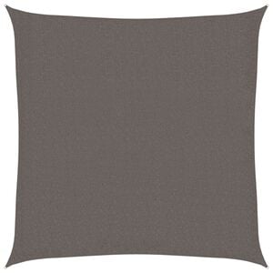 vidaXL Plachta proti slunci z HDPE čtvercov&aacute; 3,6x3,6 m antracitov&aacute;