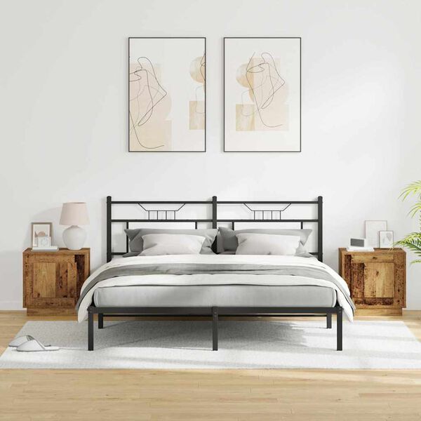 vidaXL Nočn&iacute; skř&iacute;ňka 2 pcs Star&eacute; dřevo 44 x 34,5 x 45 cm