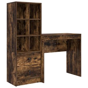 vidaXL Stůl Kouřov&yacute; dub 125,5 x 40 x 127 cm 2 ks