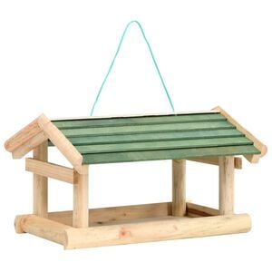 vidaXL Krm&iacute;tko pro pt&aacute;ky masivn&iacute; dřevo 35 x 29,5 x 21 cm