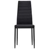 vidaXL J&iacute;deln&iacute; židle 4 ks čern&eacute; uměl&aacute; kůže