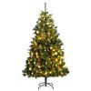 vidaXL Uměl&yacute; skl&aacute;pěc&iacute; v&aacute;nočn&iacute; stromek s 300 LED a koulemi 180 cm