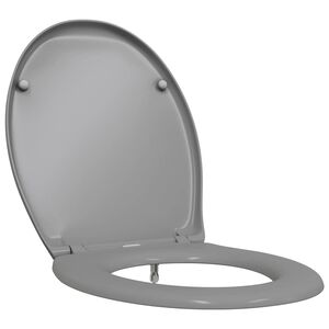 vidaXL Toaletn&iacute; prkno &Scaron;ed&aacute; 47 x 37 x 4 cm Duroplast