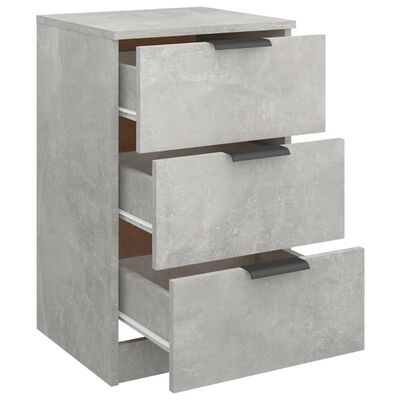 vidaXL Noční stolky 2 ks betonově šedé 40 x 36 x 65 cm