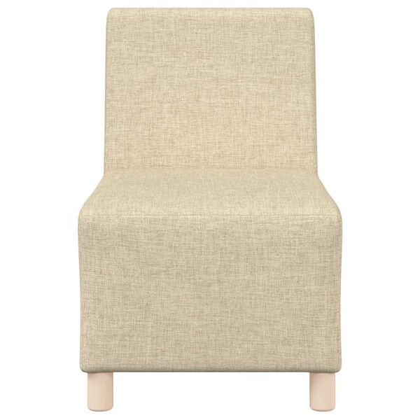 vidaXL Modulární pohovka bez područek krémová 55 cm látková