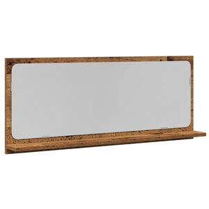 vidaXL Zrcadlov&aacute; police Star&eacute; dřevo 90 x 10,5 x 37 cm Kompozitn&iacute; dřevo