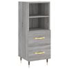 vidaXL Skř&iacute;ň highboard &scaron;ed&aacute; sonoma 34,5 x 34 x 180 cm kompozitn&iacute; dřevo