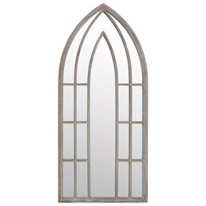 vidaXL Zahradn&iacute; zrcadlo p&iacute;skov&eacute; 100 x 45 cm železo pro použit&iacute; venku