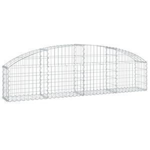 vidaXL Klenut&yacute; gabionov&yacute; ko&scaron; 200 x 30 x 40/60 cm pozinkovan&eacute; železo