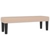 vidaXL Lavice cappuccino 100x30x30 cm uměl&aacute; kůže