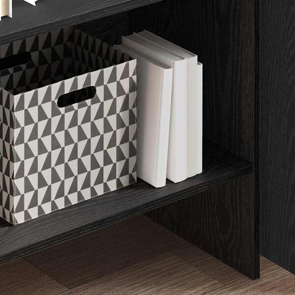 vidaXL Knihovna Čern&yacute; dub 60 x 35 x 180 cm kompozitn&iacute; dřevo