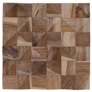 vidaXL Stěnov&yacute; panel 11 ks Př&iacute;rodn&iacute; 30 x 30 x 2 cm