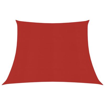 vidaXL Stínící plachta 160 g/m² červená 3/4 x 3 m HDPE