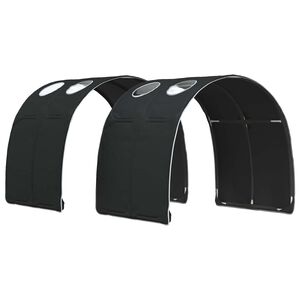 vidaXL Tunel postele 2 pcs Čern&aacute; 211 x 67.5 x 2 cm Polyester