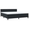 vidaXL Box spring postel s matrac&iacute; čern&aacute; 180x210 cm samet
