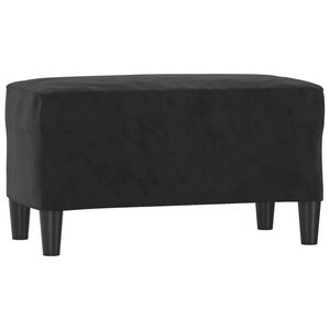 vidaXL Lavice čern&aacute; 70 x 35 x 41 cm samet
