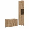 vidaXL Sada koupelnov&yacute;ch skř&iacute;něk 2 kusy ZWOLLE Dub artisan
