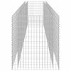 vidaXL Gabionový vyvýšený záhon pozinkovaná ocel 450 x 90 x 100 cm