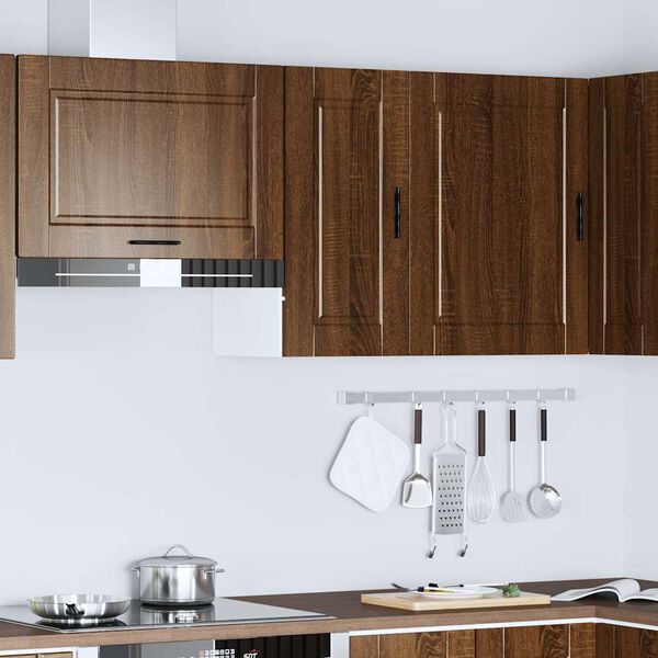 vidaXL Kuchyňsk&aacute; n&aacute;stěnn&aacute; skř&iacute;ňka "Porto" hněd&yacute; dub kompozitn&iacute; dřevo