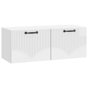 vidaXL N&aacute;stěnn&aacute; TV skř&iacute;ň B&iacute;l&aacute; s vysok&yacute;m leskem 78,5 x 31 x 30 cm