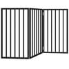 vidaXL Z&aacute;brana pro psy skl&aacute;dac&iacute; 3 panely čern&aacute; 150 cm topolov&eacute; dřevo