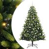 vidaXL Uměl&yacute; skl&aacute;dac&iacute; v&aacute;nočn&iacute; stromeček 300 LED Zelen&aacute; 210 cm PVC a PE