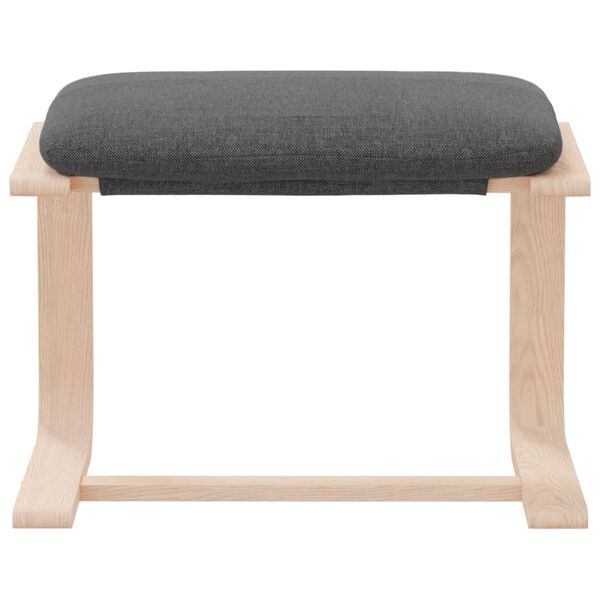 vidaXL Podnožka tmavě &scaron;ed&aacute; 51 x 41 x 40 cm textil