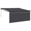 vidaXL Stahovac&iacute; mark&yacute;za Antracit 300 x 250 cm Polyester a hlin&iacute;k