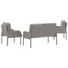 vidaXL Sedac&iacute; soupravy 3 pcs Taupe 115 x 56 x 80 cm Překližka
