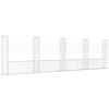 vidaXL Gabionov&yacute; ko&scaron; ve tvaru U s 5 sloupky železo 500 x 20 x 150 cm