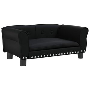 vidaXL Pel&iacute;&scaron;ek pro psy čern&yacute; 70 x 45 x 30 cm uměl&aacute; kůže