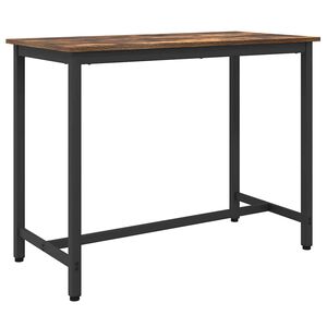 vidaXL stůl Kouřov&yacute; dub 100 x 50 x 76,5 cm Inžen&yacute;rsk&eacute; dřevo a ocel