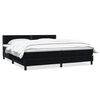 vidaXL Box spring postel s matrac&iacute; čern&aacute; 180x210 cm samet