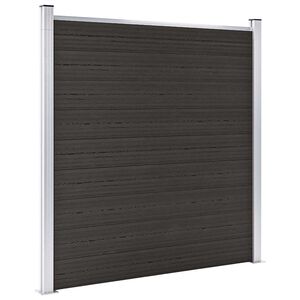 vidaXL Plotov&yacute; d&iacute;lec WPC 180 x 186 cm čern&yacute;