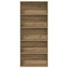 vidaXL Knihovna dub artisan 80 x 30 x 189 cm kompozitn&iacute; dřevo