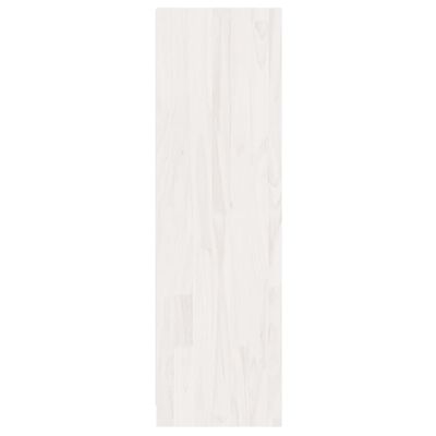 vidaXL Knihovna / dělicí stěna bílá 36 x 33 x 110 cm masivní borovice