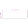vidaXL Běhoun MARSA &Scaron;ed&yacute; 200 x 50 cm Polyester a PVC