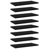 vidaXL Přídavné police 8 ks černé 40 x 20 x 1,5 cm dřevotříska